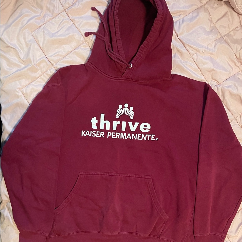 Thrive Kaiser Permanente Maroon Hoodie